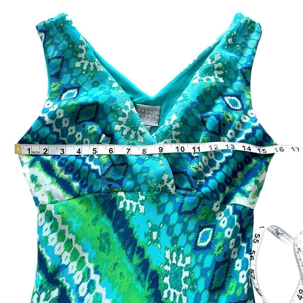 Rabbit Rabbit Rabbit Ikat Print Asymetrical Dress - Picture 6 of 9